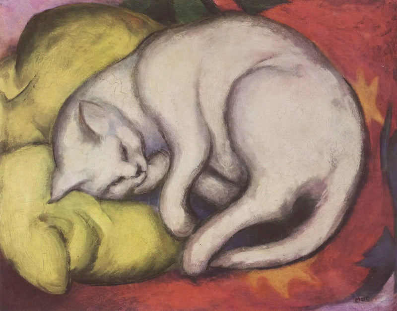 Den hvide kat - Franz Marc