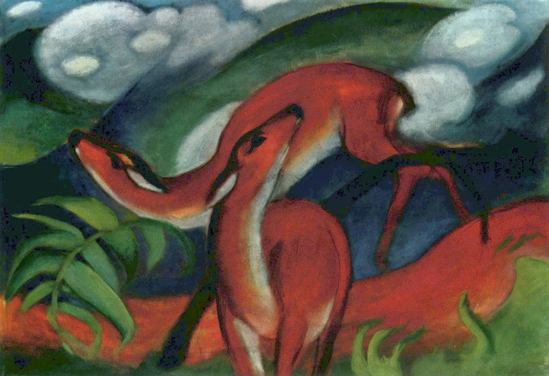 Rød hjort II - Franz Marc