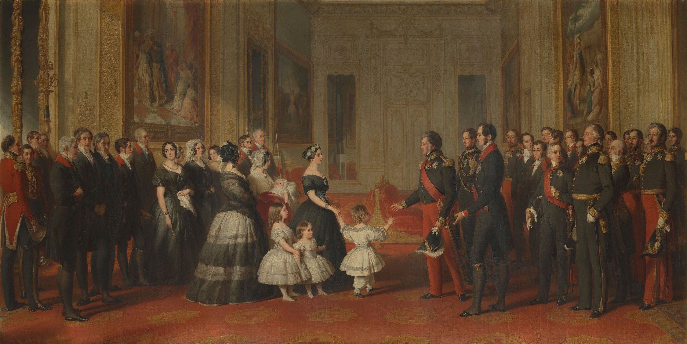 La réception de Louis-Philippe, roi des Français, au château de Windsor, le 8 octobre 1844 - Franz Xaver Winterhalter