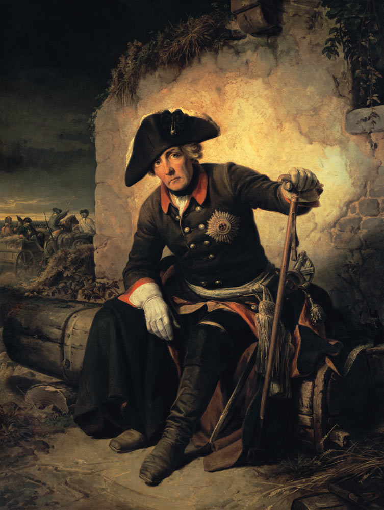 Friedrich II efter slaget ved Kolin - Julius Schrader