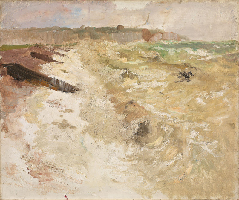 Fra Dieppe strand - Frits Thaulow