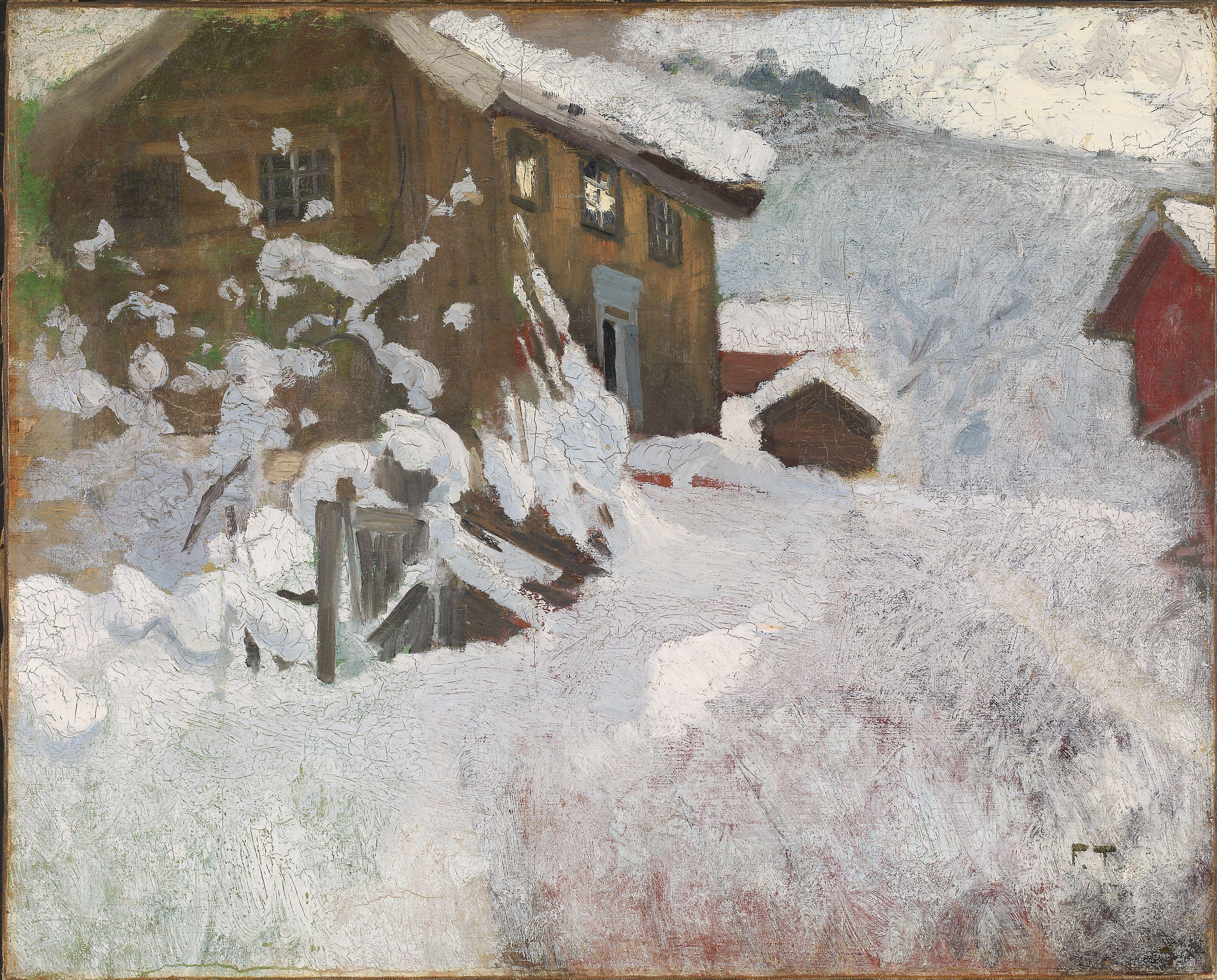 Norsk vinter - Frits Thaulow