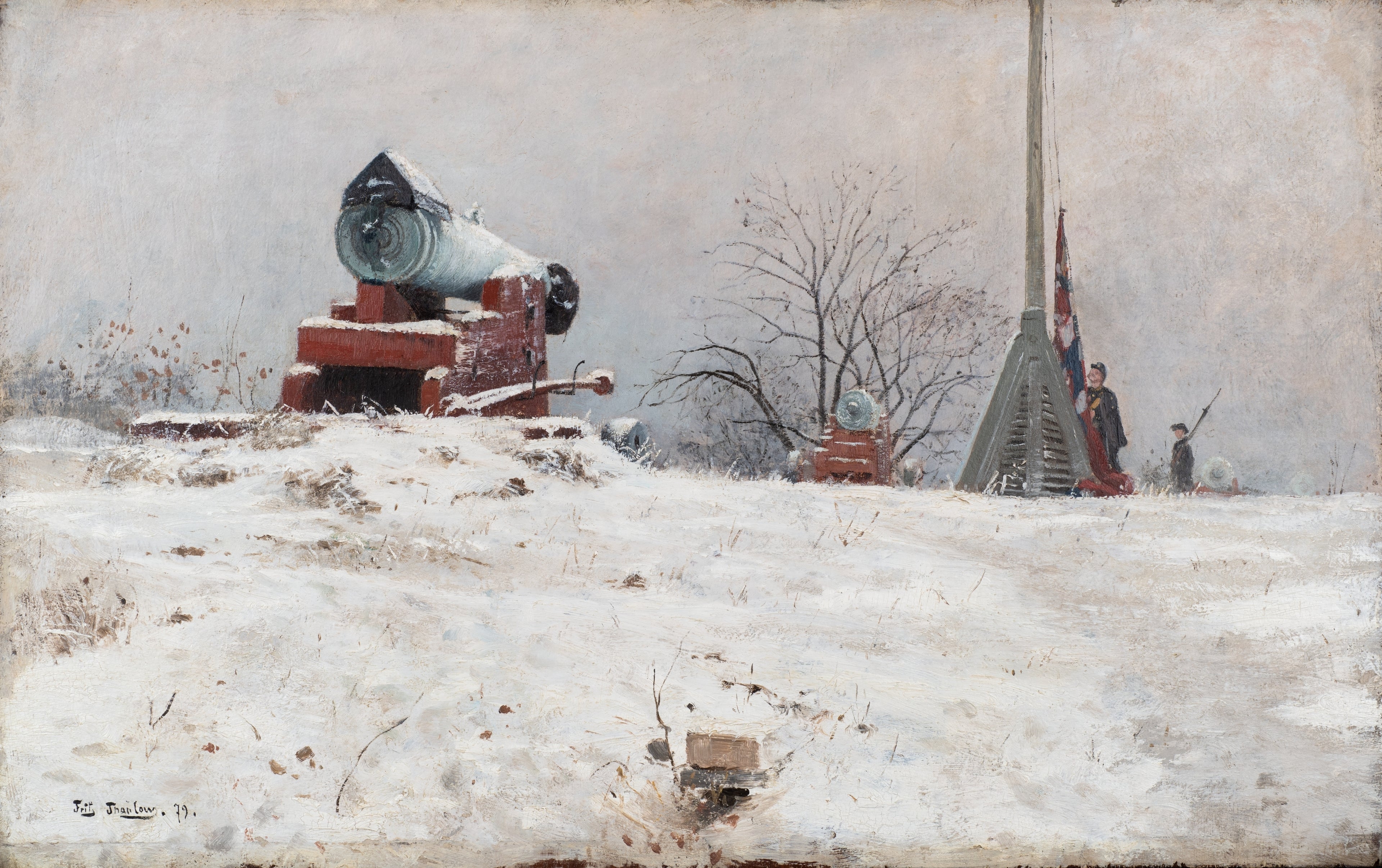 Kongen fra fæstningen Akershus - Frits Thaulow