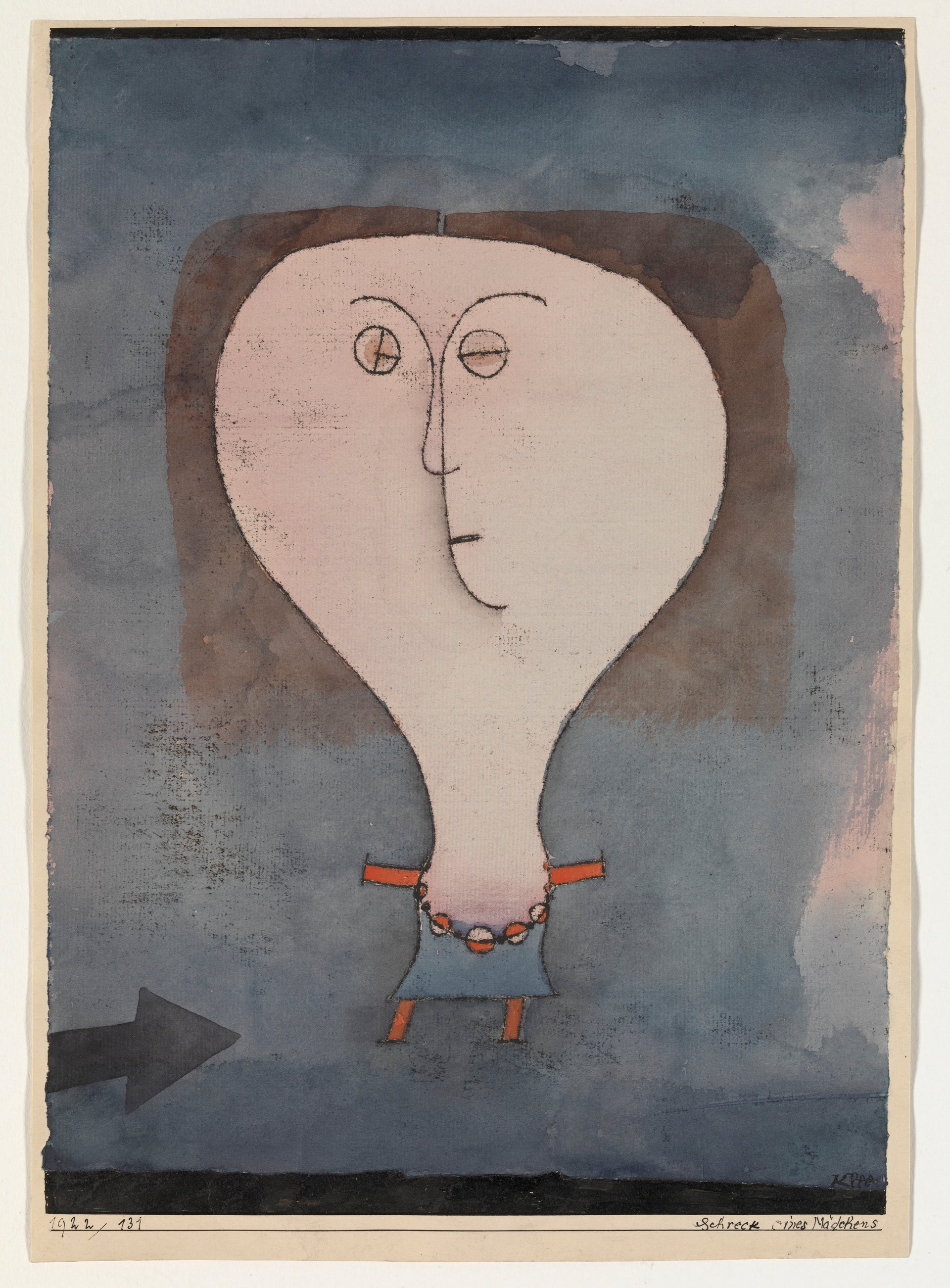 Effroi d'une fille — Paul Klee