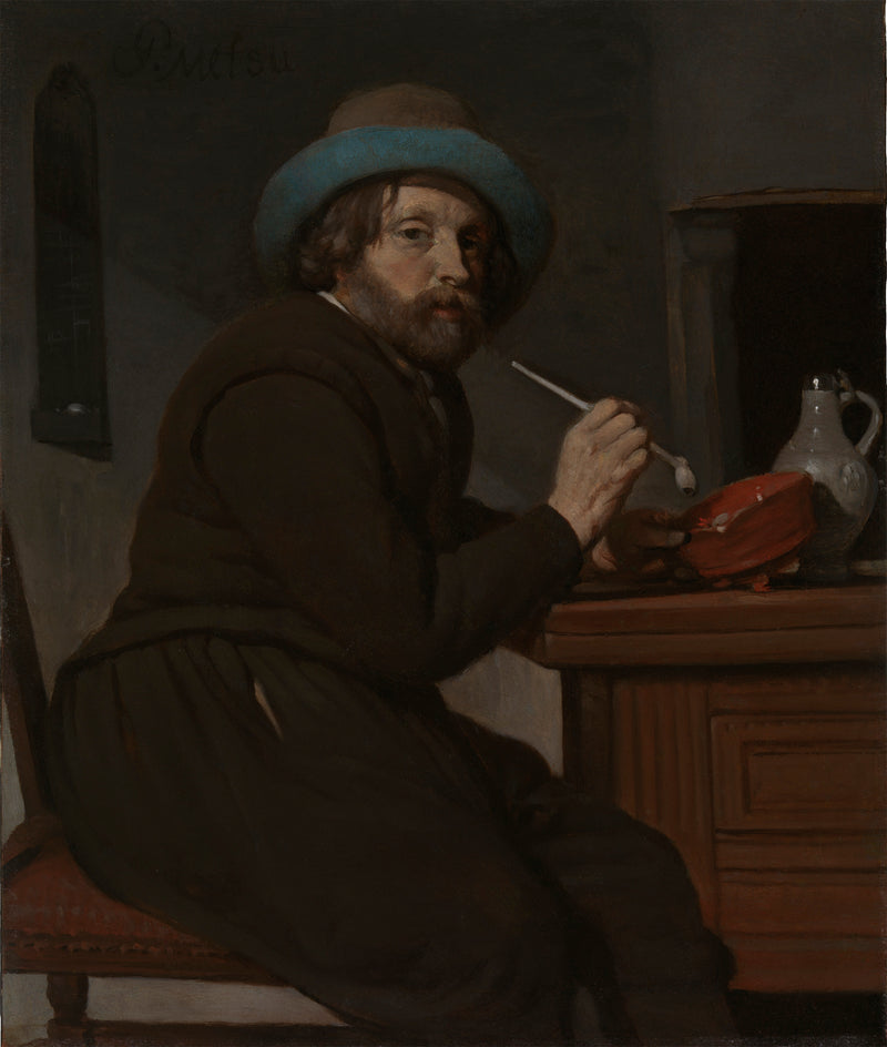 Le vieux fumeur - Gabriel Metsu