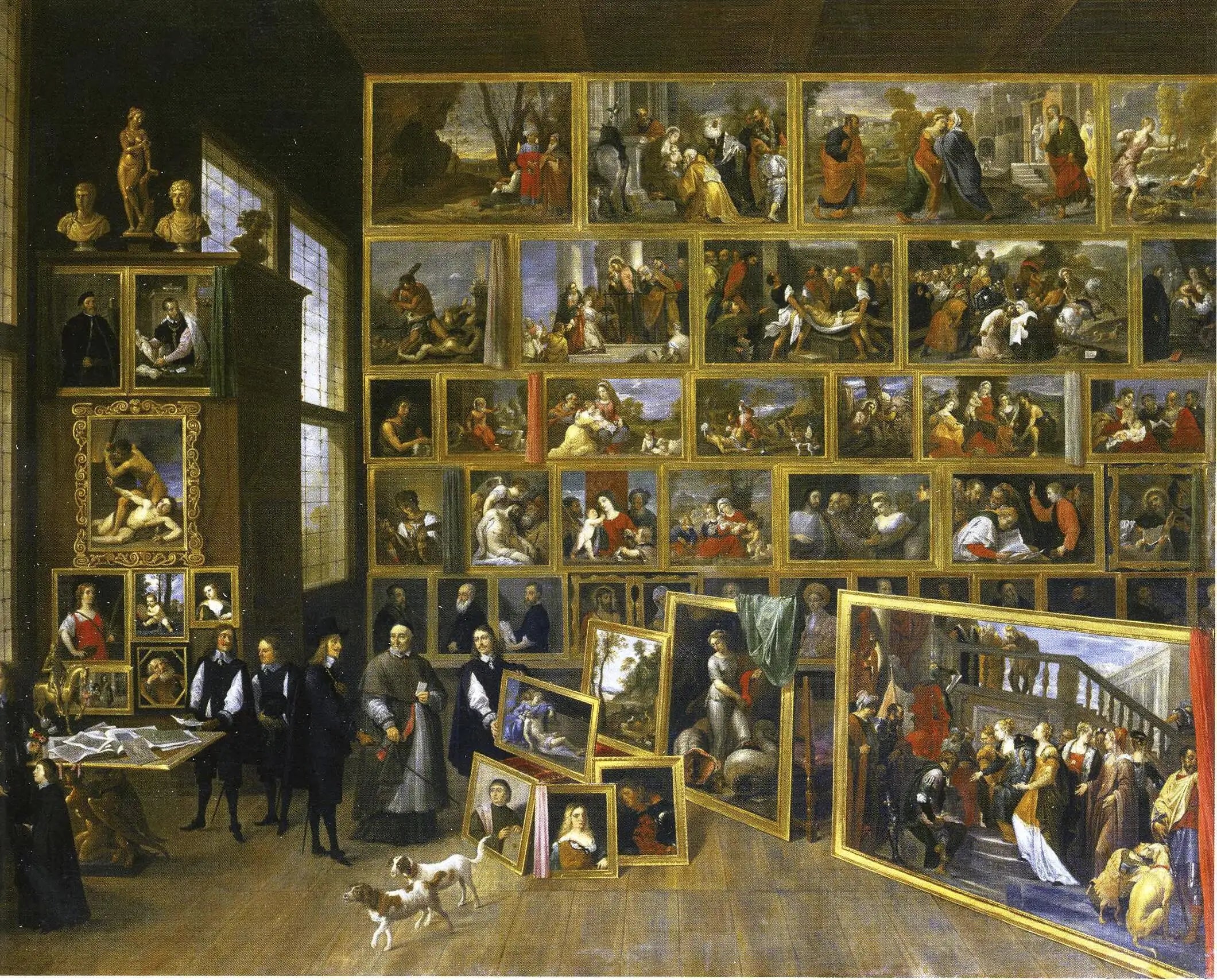 L’Archiduc Léopold-Guillaume dans sa galerie à Bruxelles - David Teniers le Jeune - Alpha Reproduction