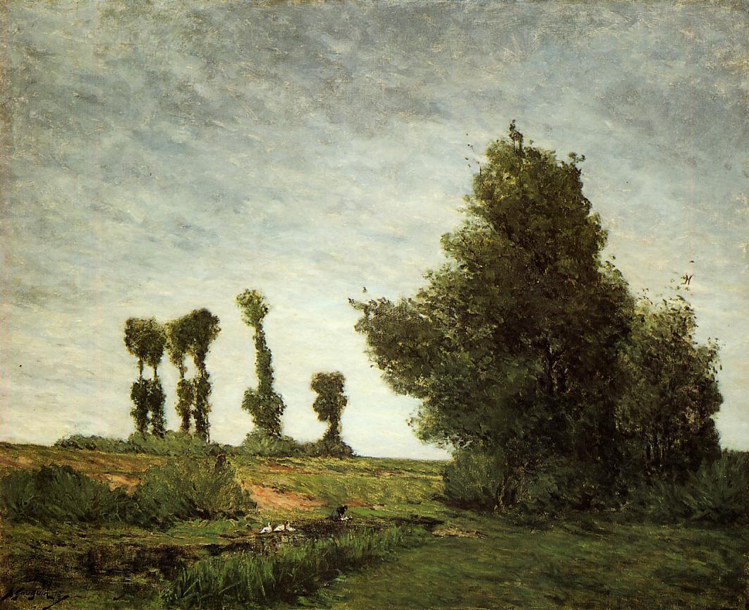 Landskab med popler - Paul Gauguin
