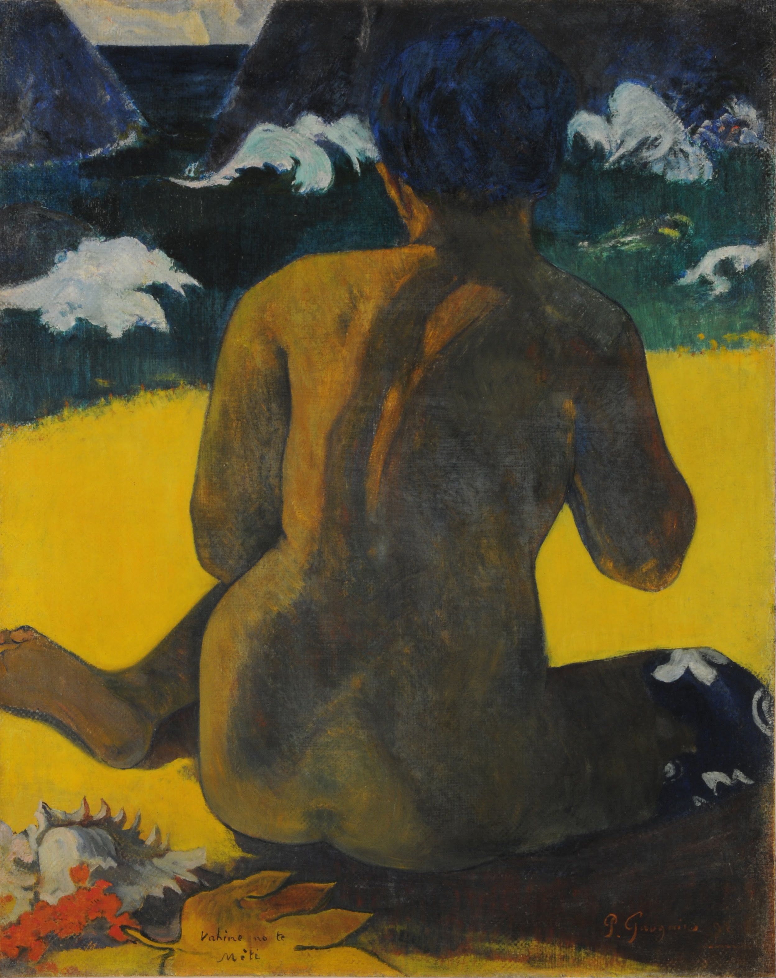 Reproduction du tableau « Femme à la mer - Paul Gauguin » par Alpha Reproduction en peinture à l’huile
