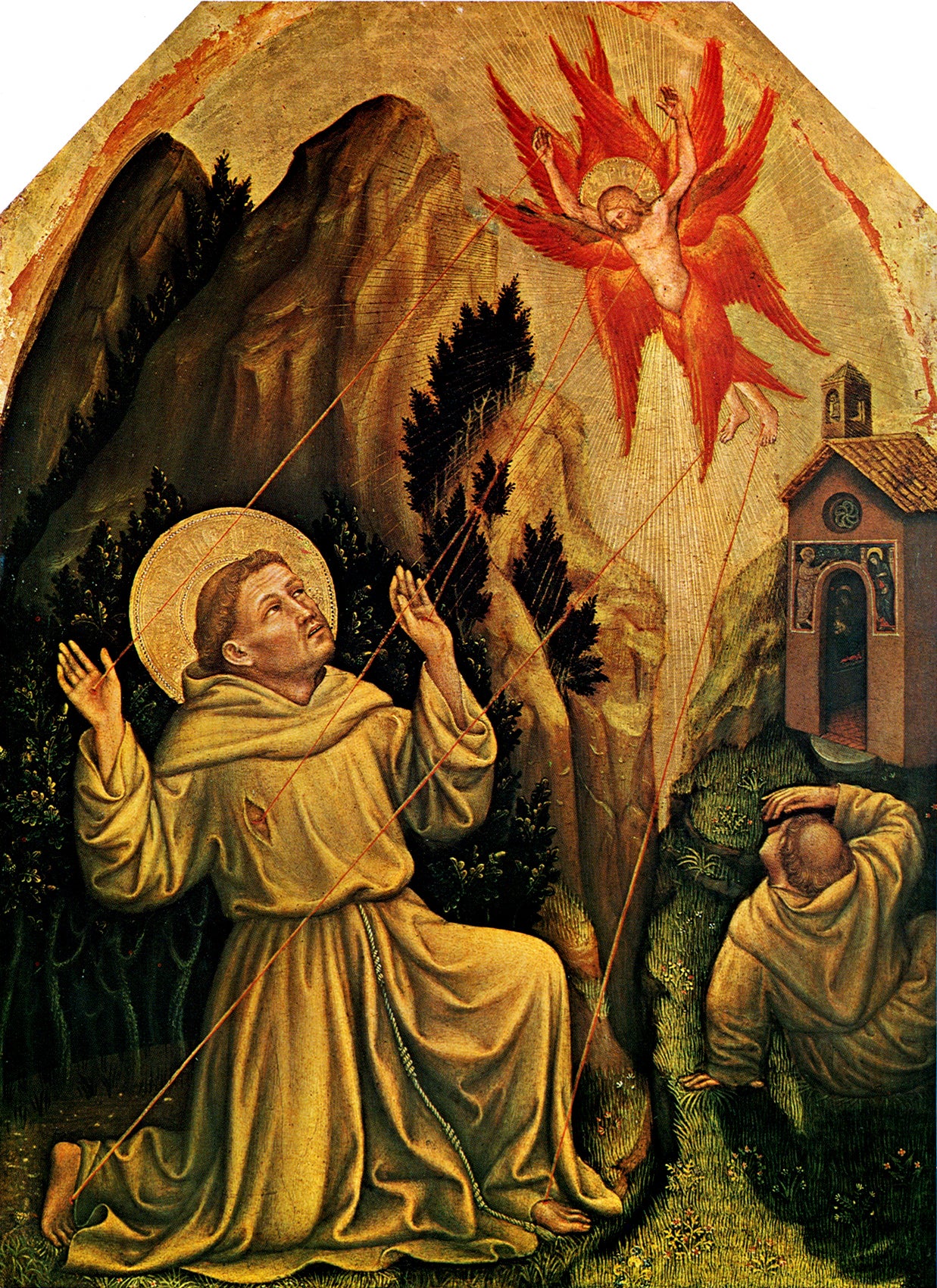 Saint Franciscus' Stigmatisering - Gentile da Fabriano