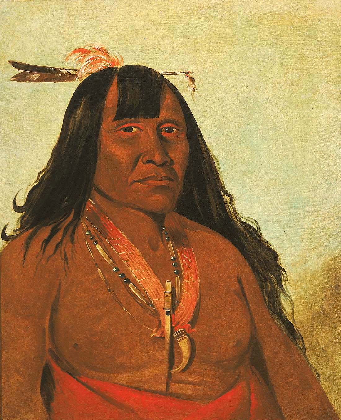 Bón-són-gee, New Fire, un chef de bande - George Catlin