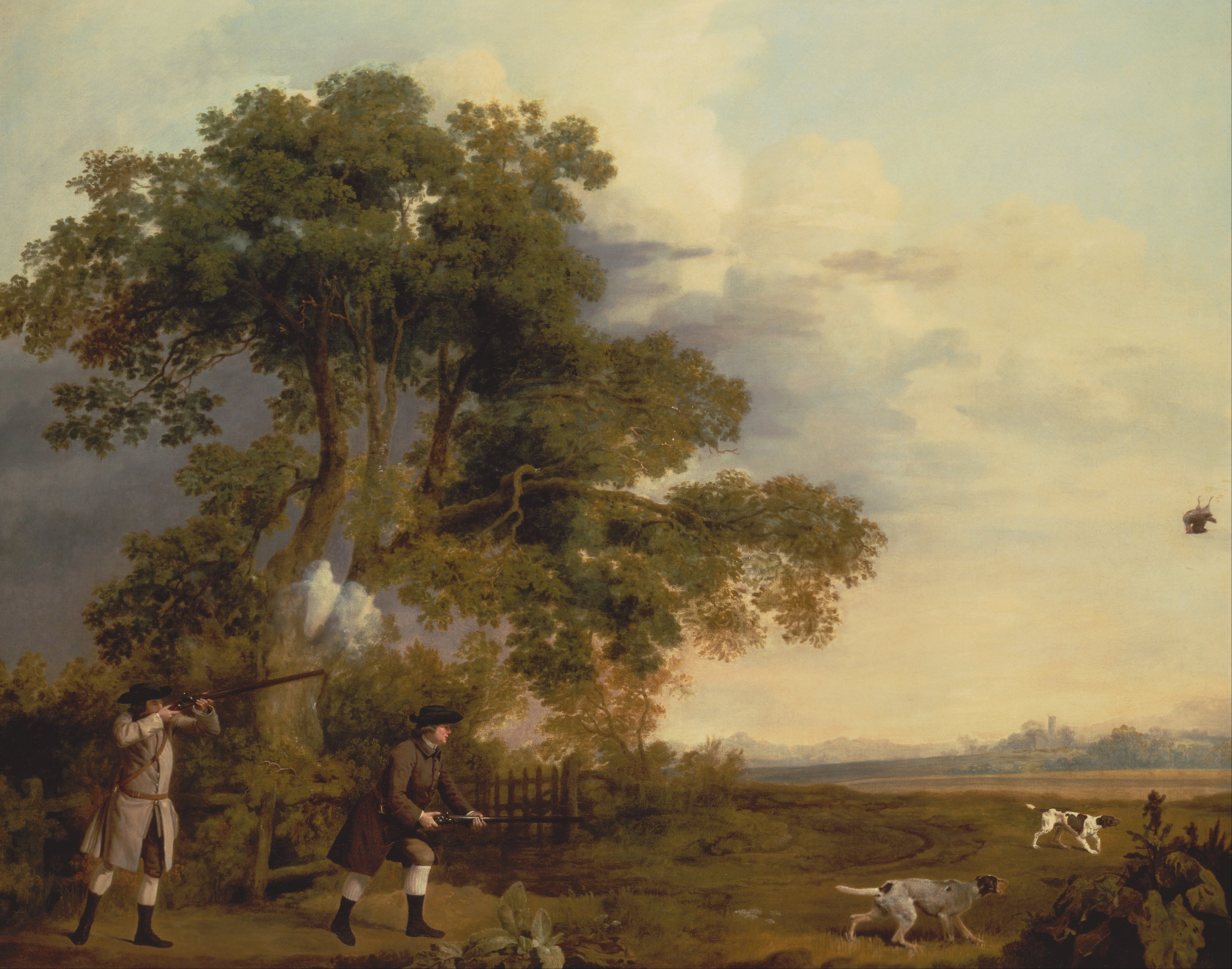 Deux gentlemen en train de tirer - George Stubbs