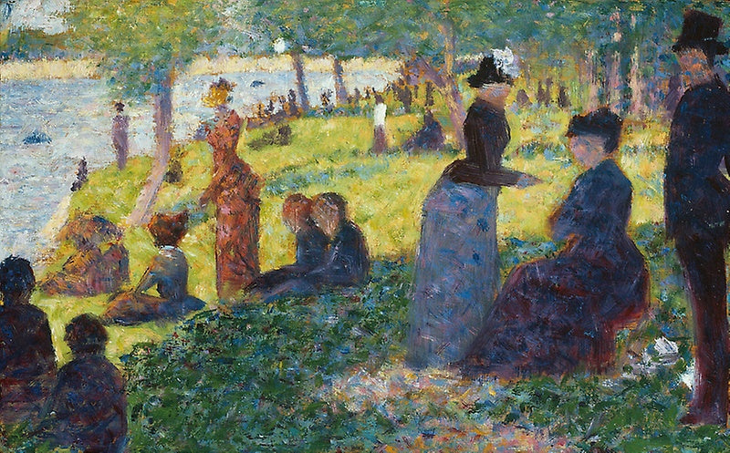 Esquisse peinte pour « Un dimanche à la Grande Jatte », Georges Seurat, 1884