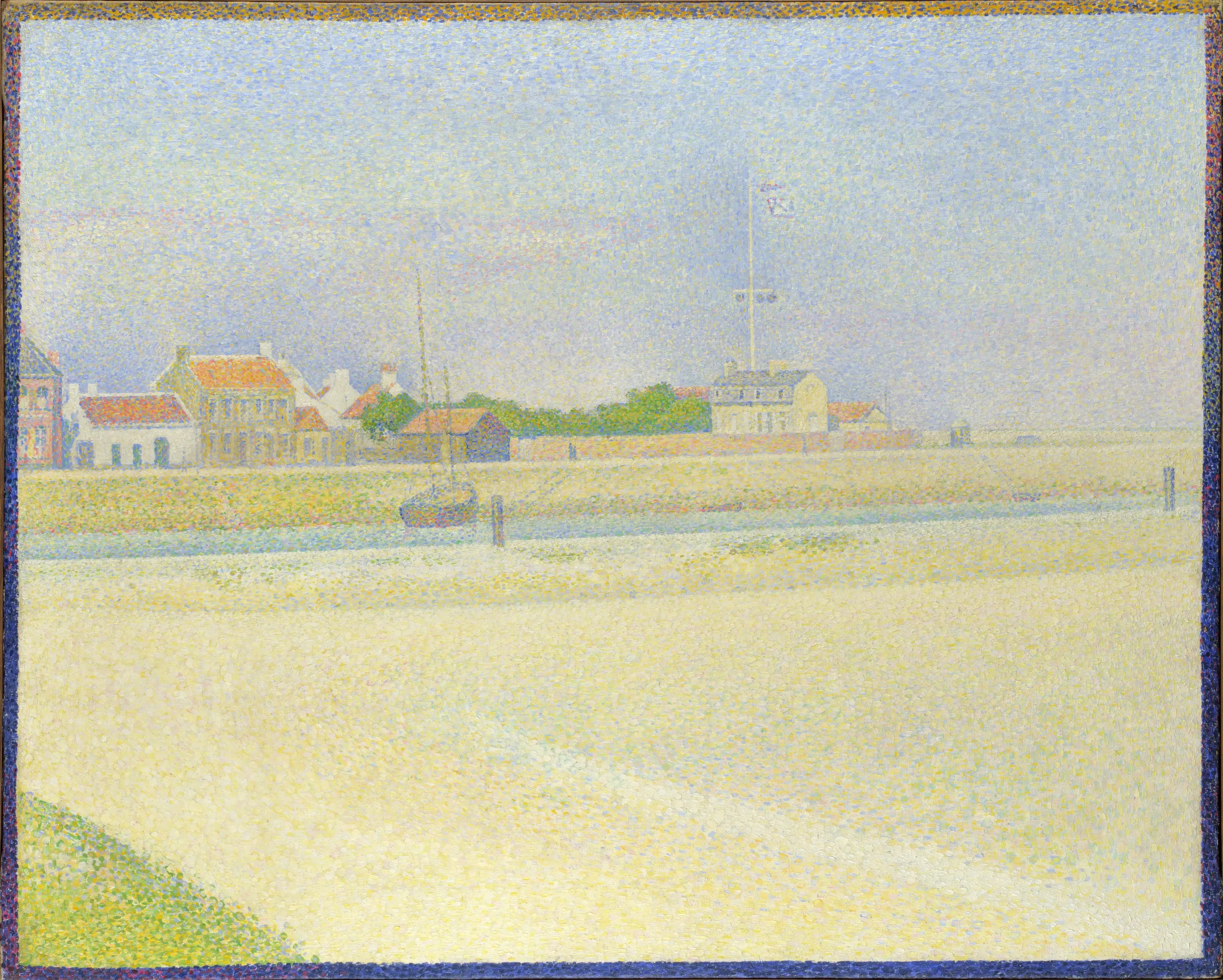 Reproduction du tableau « Le Canal de Gravelines, Grand Fort-Philippe - Georges Seurat » par Alpha Reproduction en peinture à l’huile