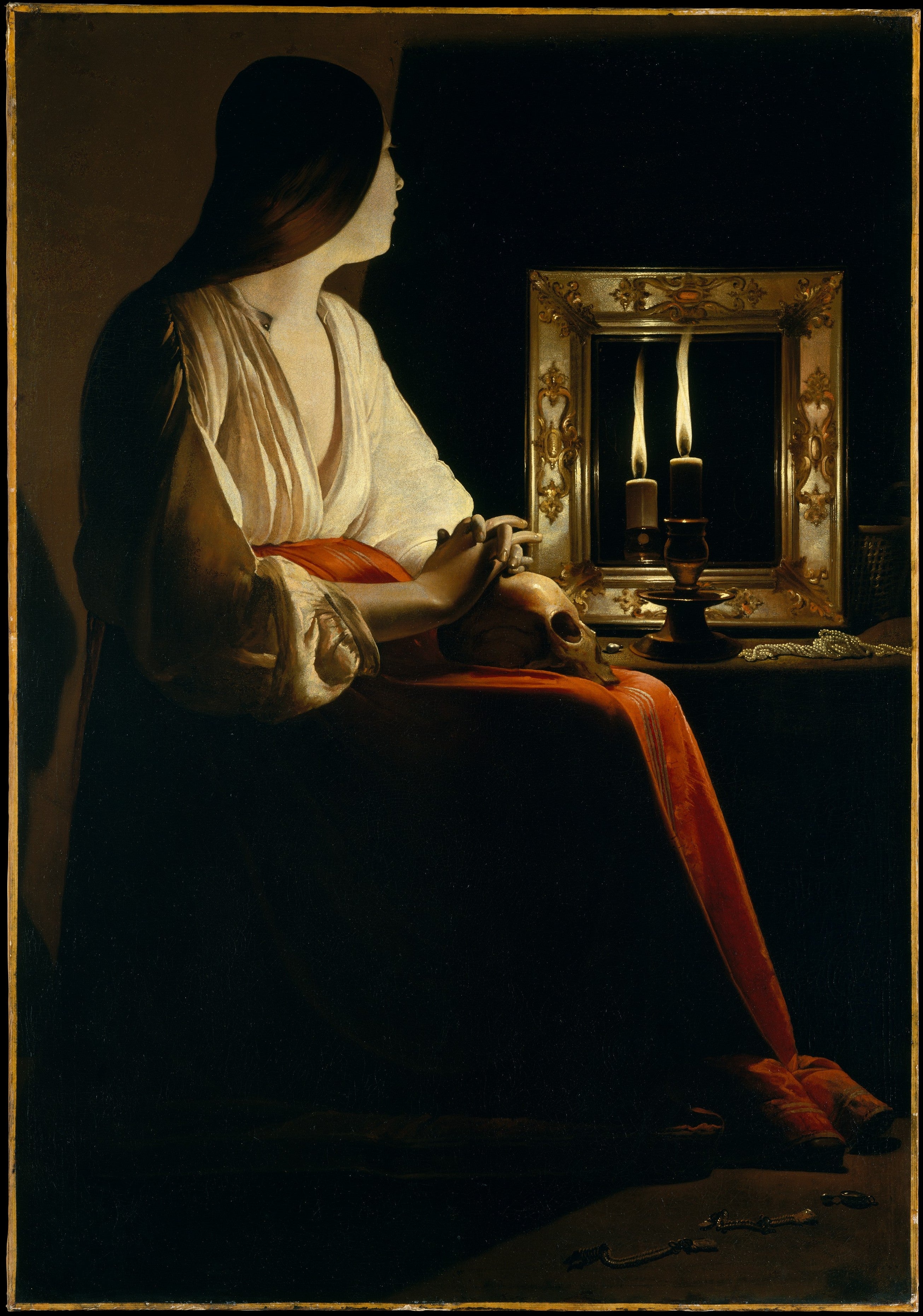 La Madeleine aux deux flammes - Georges de La Tour - Alpha Reproduction