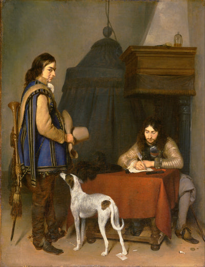 Officier écrivant une lettre - Gerard ter Borch