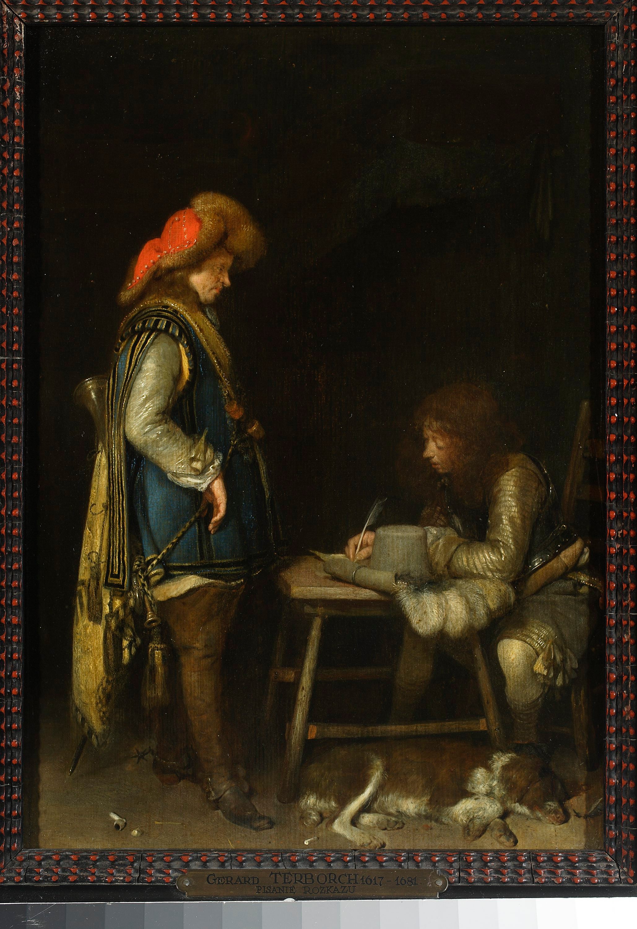 Un officier rédige une lettre - Gerard ter Borch