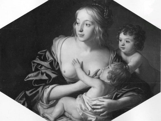 jeune maman avec 2 enfants - Gerrit van Honthorst - Alpha Reproduction
