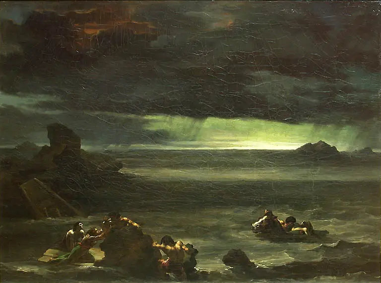 Oversvømmelsesscene - Théodore Géricault