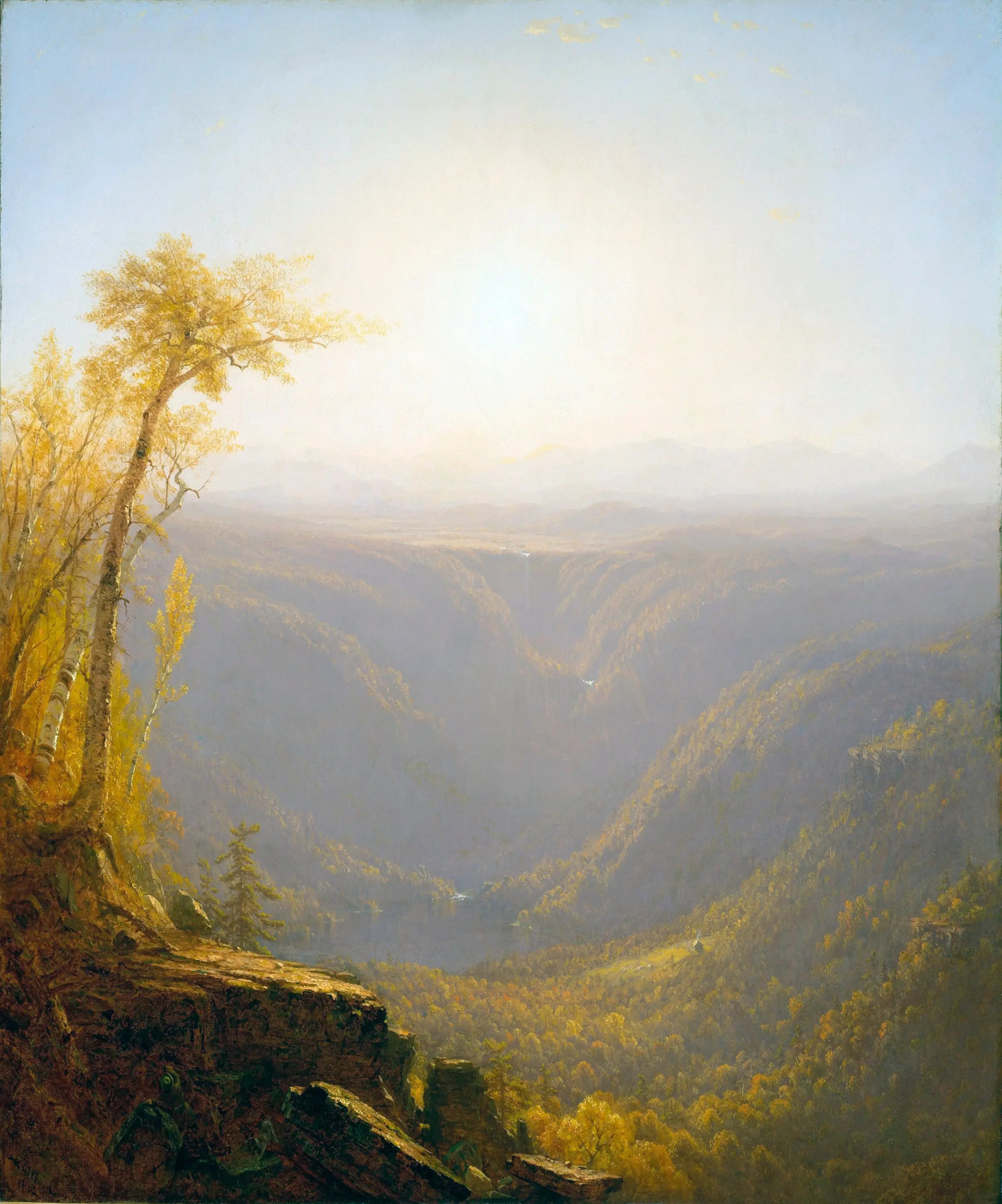 Une gorge dans les montagnes (girofle de Kauterskill) - Sanford Robinson Gifford - Alpha Reproduction