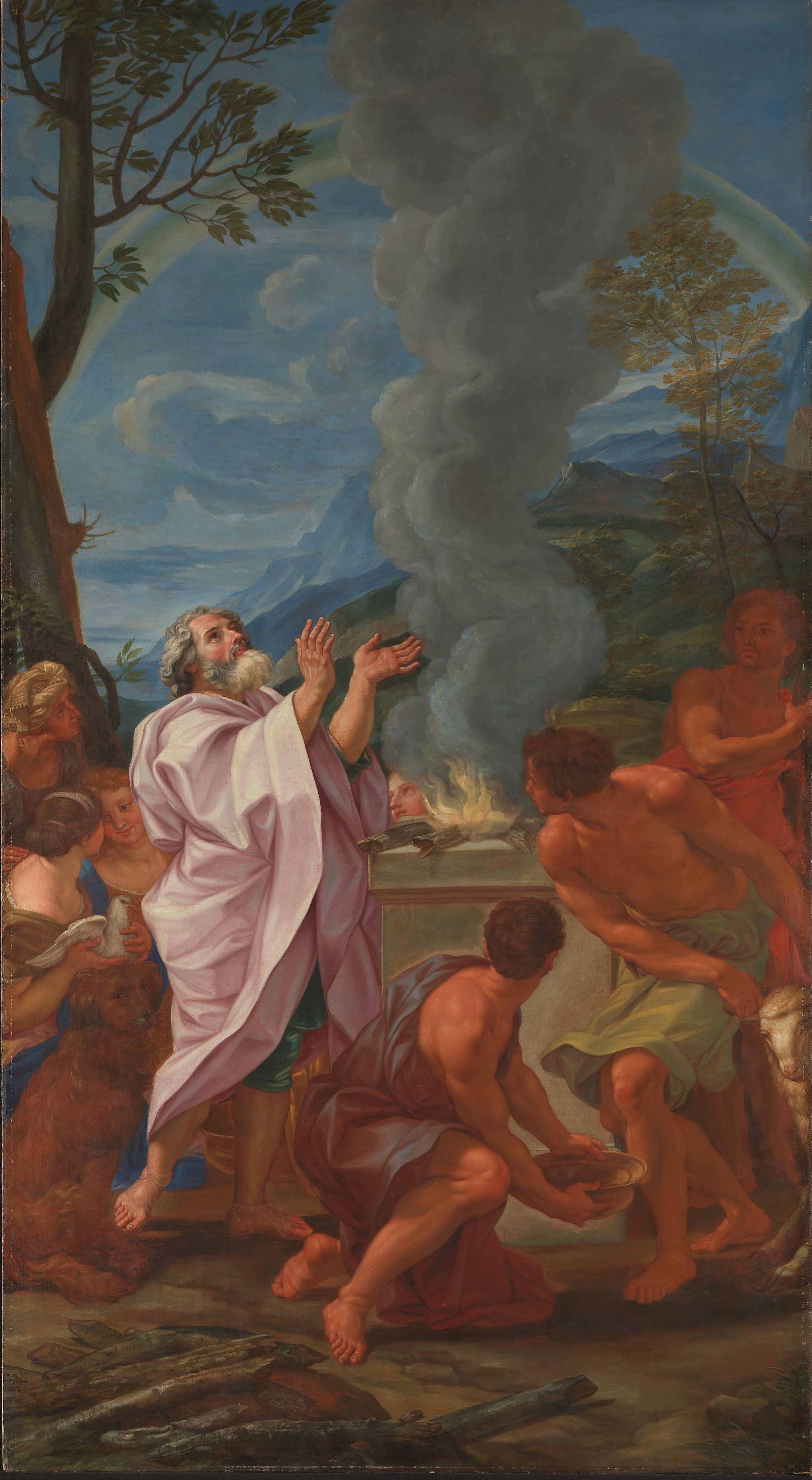 Le sacrifice de Noé - Giovanni Battista Gaulli