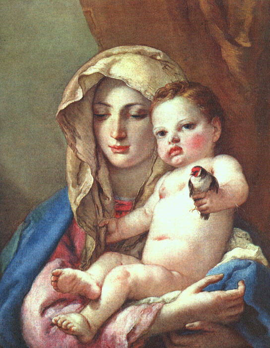 La Madone au Chardonneret - Giovanni Battista Tiepolo