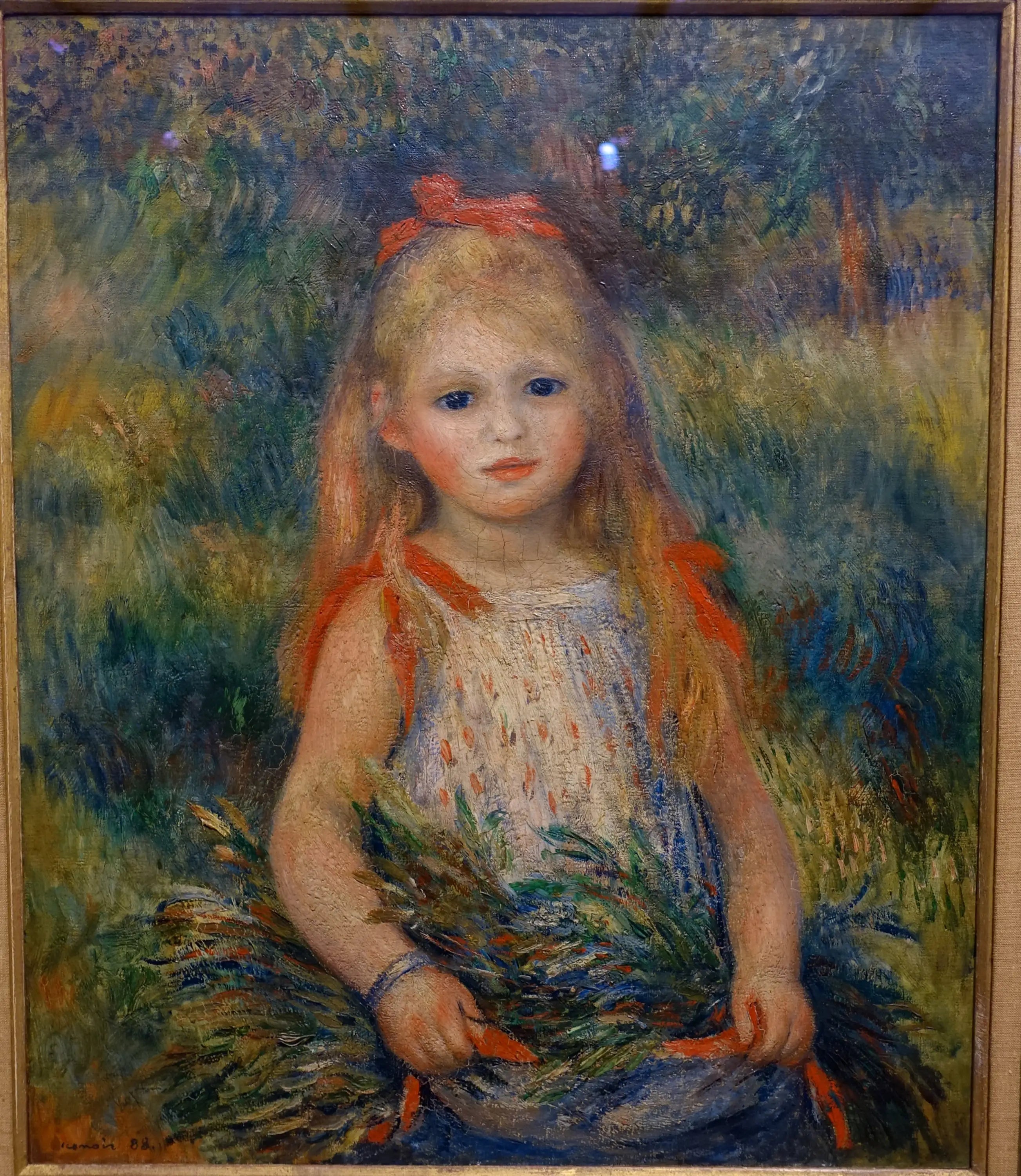 Reproduction du tableau « Enfant portant des épis - Pierre-Auguste Renoir » par Alpha Reproduction en peinture à l’huile