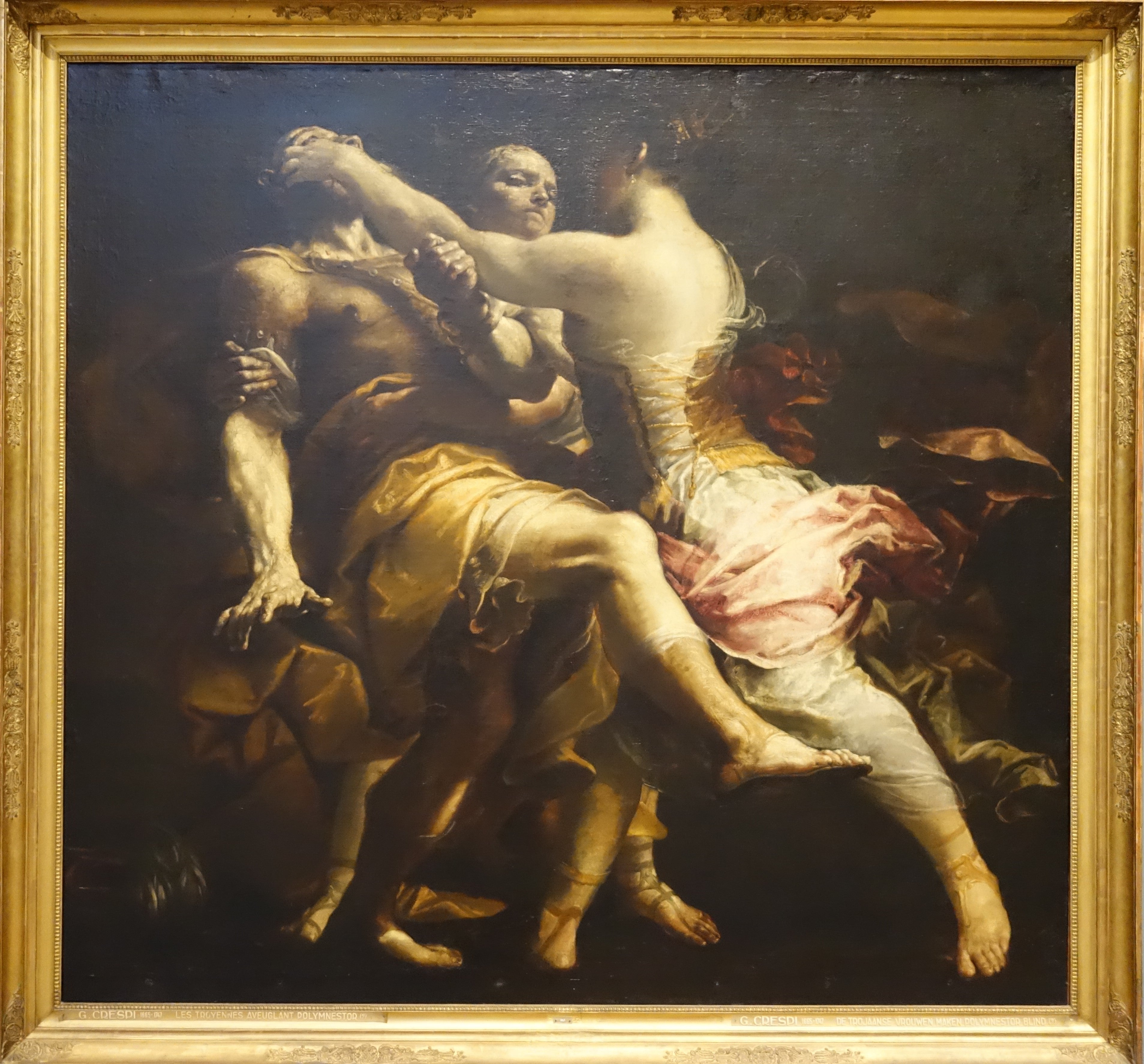 Hécube aveuglant Polymestor - Giuseppe Maria Crespi image 1 reproduction d’œuvre d’art à l’huile