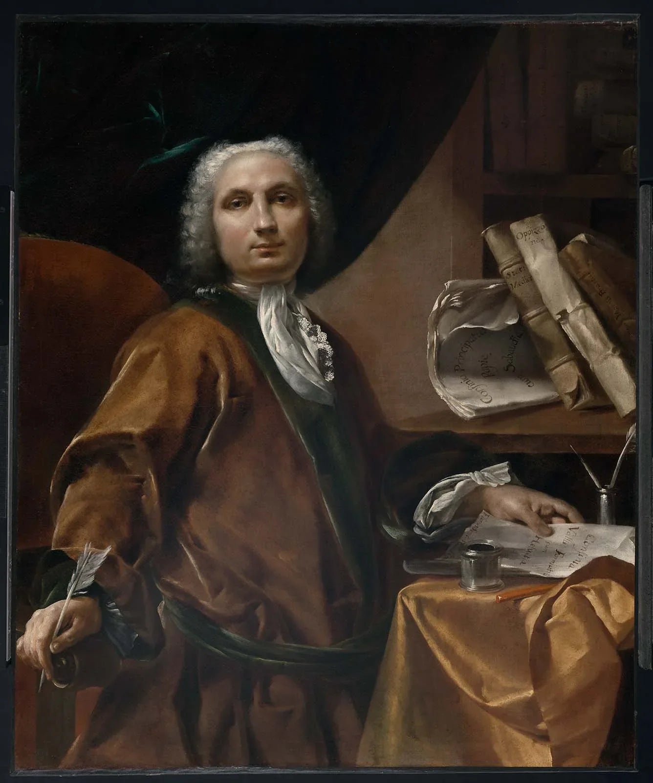 Chancelier Florius Senesius - Giuseppe Maria Crespi image 1 reproduction artisanale de tableau