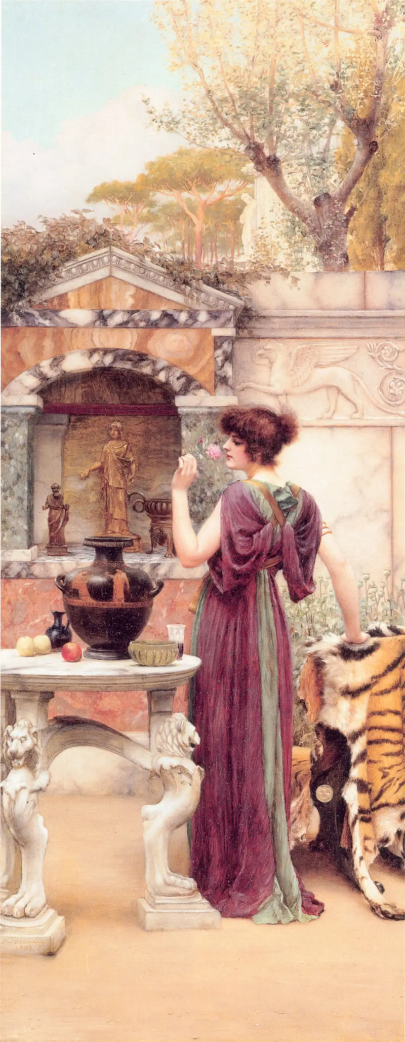 I havenet Sanctorum, Pompeji - John William Godward