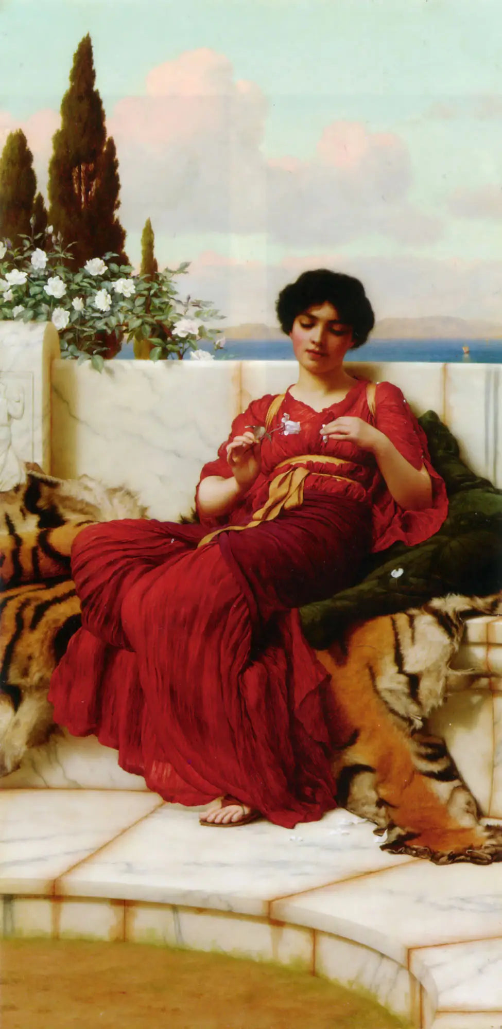 Sottises - John William Godward - Alpha Reproduction