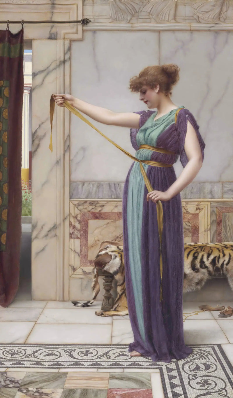 En pompejansk dame - John William Godward