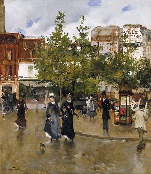 Elegante ved Place Clichy - Norbert Gœneutte