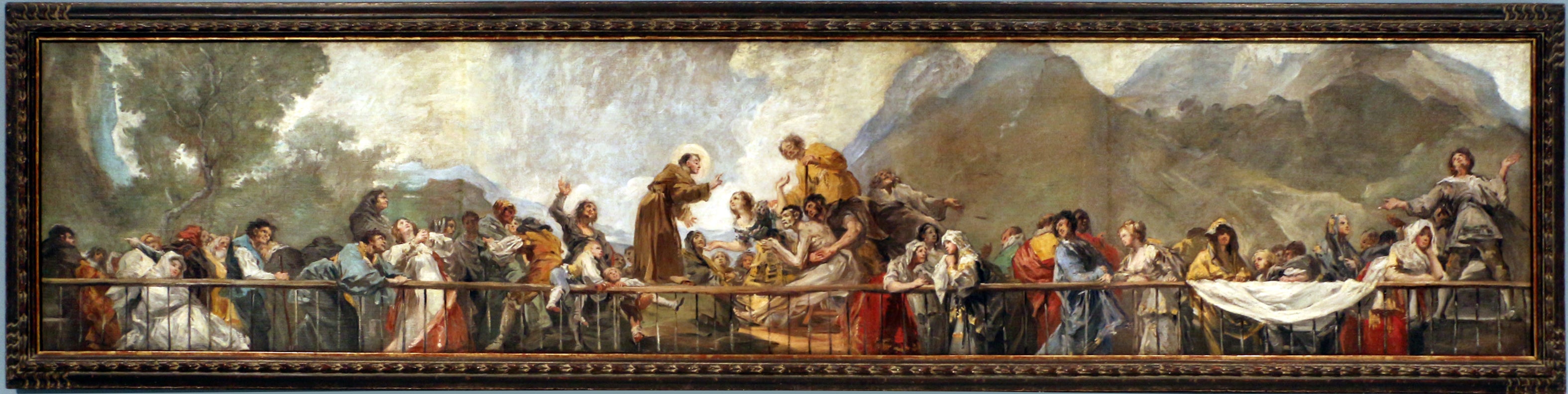 Reproduction du tableau « Le miracle de saint Antoine - Francisco de Goya » par Alpha Reproduction en peinture à l’huile