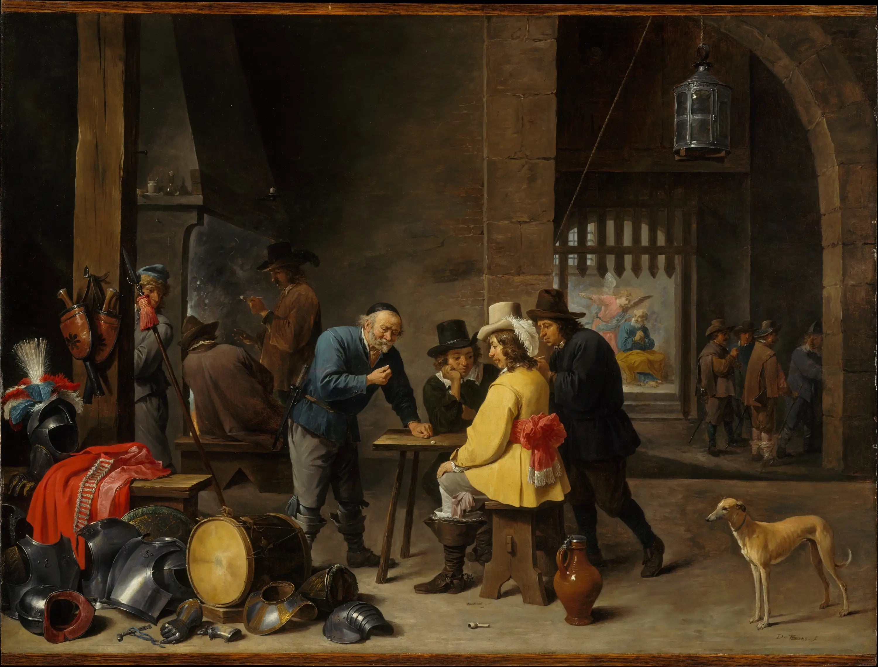 Salle de garde avec la Délivrance de Saint Pierre - David Teniers le Jeune - Alpha Reproduction