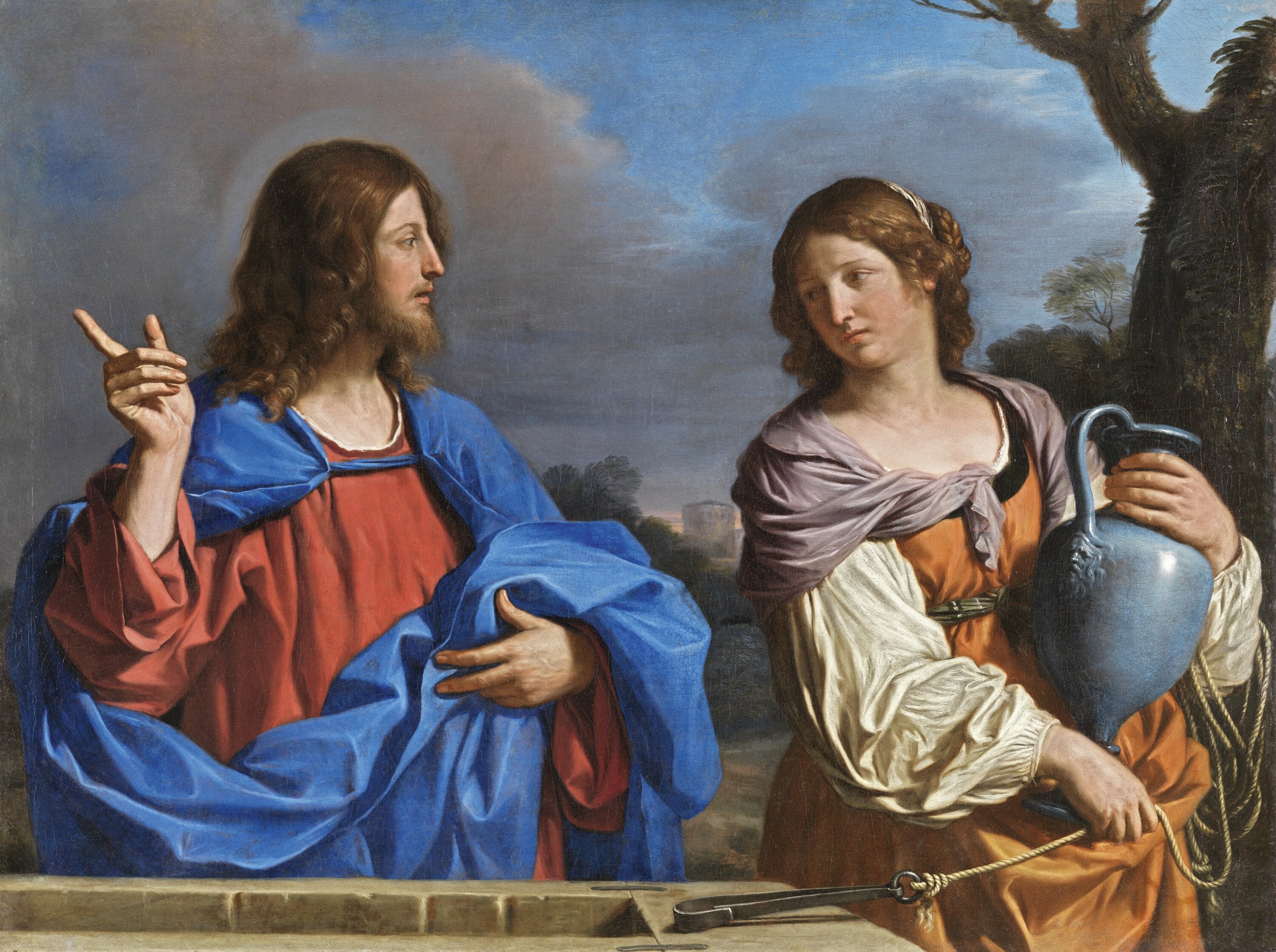 Christ et la Samaritaine - Guercino - Alpha Reproduction