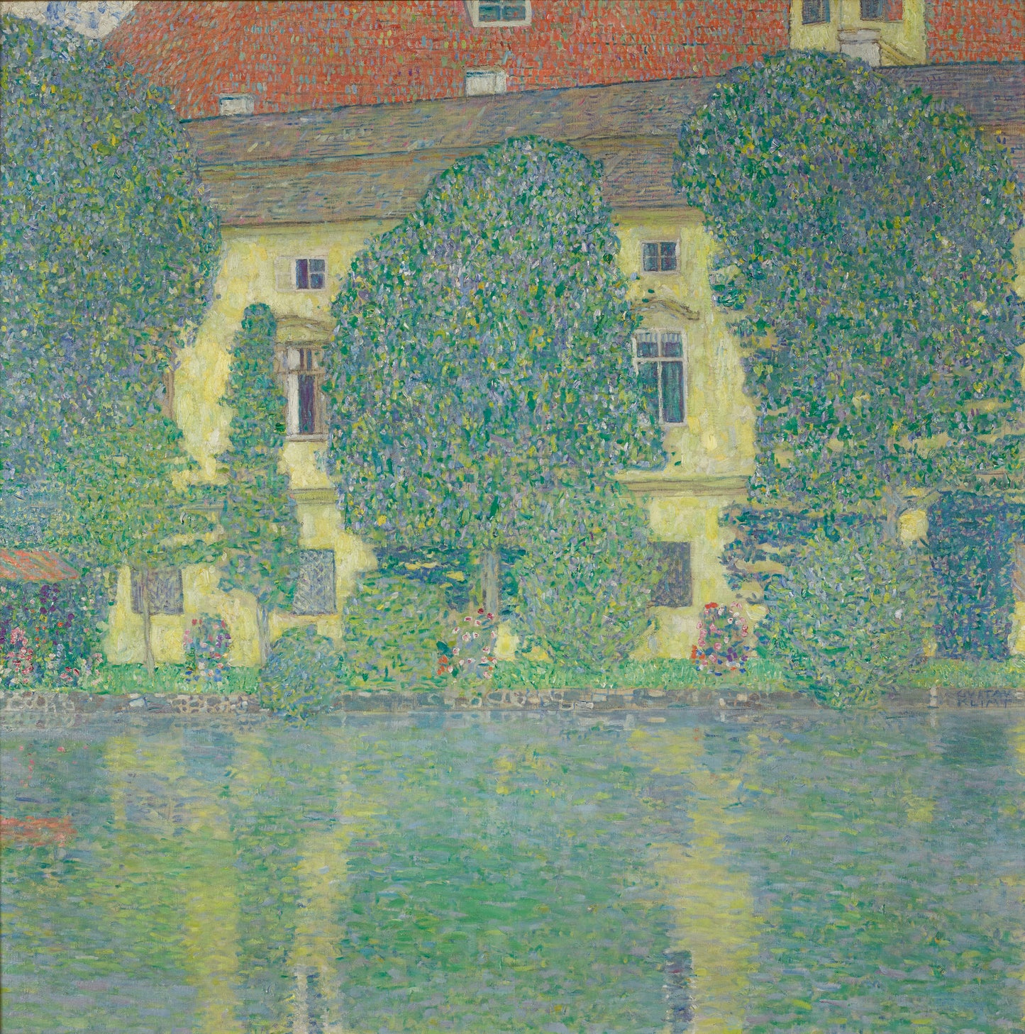 Reproduction du tableau « Château Kammer à Attersee III (Schloss Kammer am Attersee III) - Gustav Klimt » par Alpha Reproduction en peinture à l’huile
