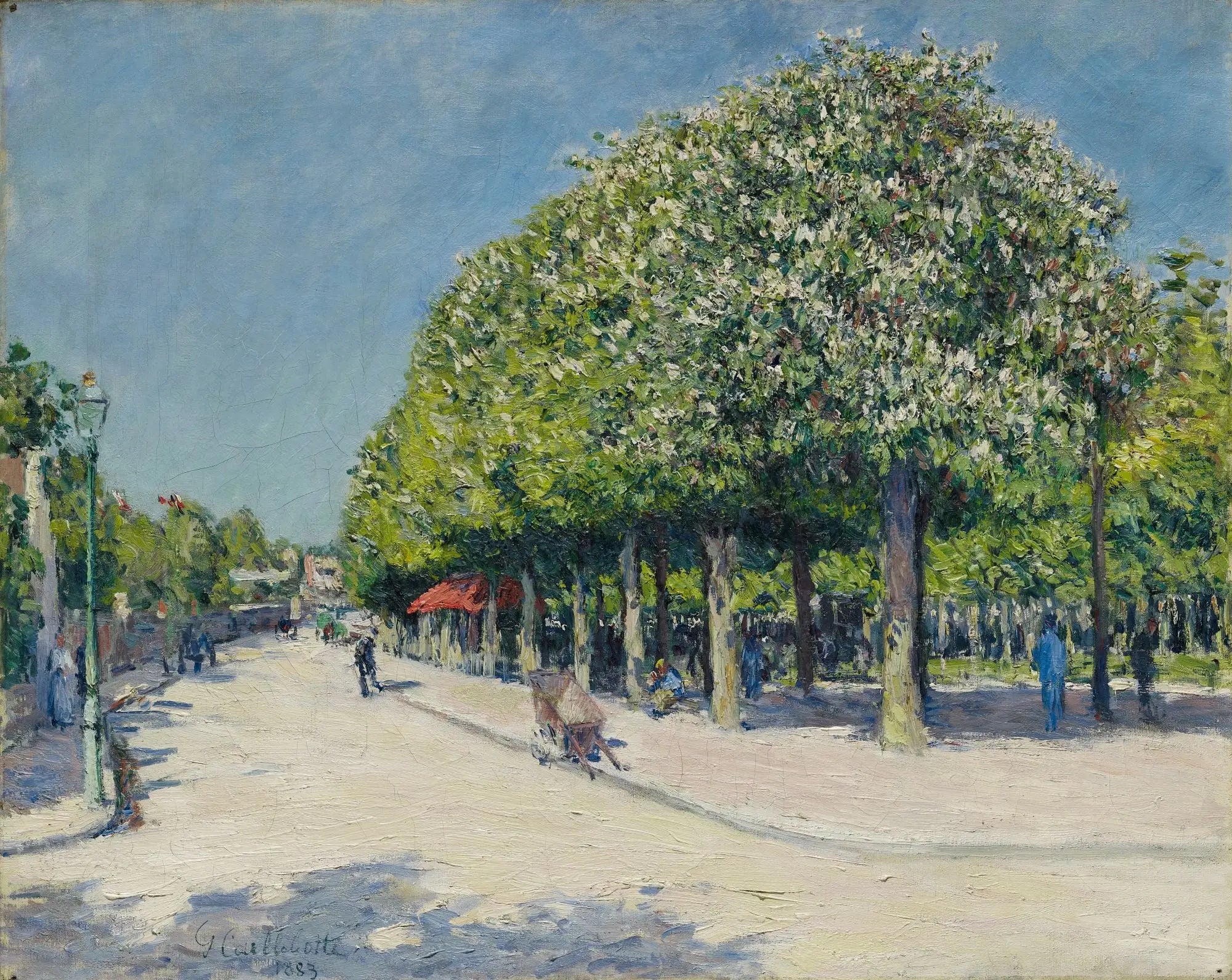 Reproduction du tableau « Argenteuil, fête foraine - Gustave Caillebotte » par Alpha Reproduction en peinture à l’huile