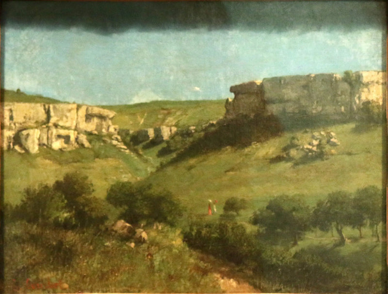 Landskab ved Ornans - Gustave Courbet