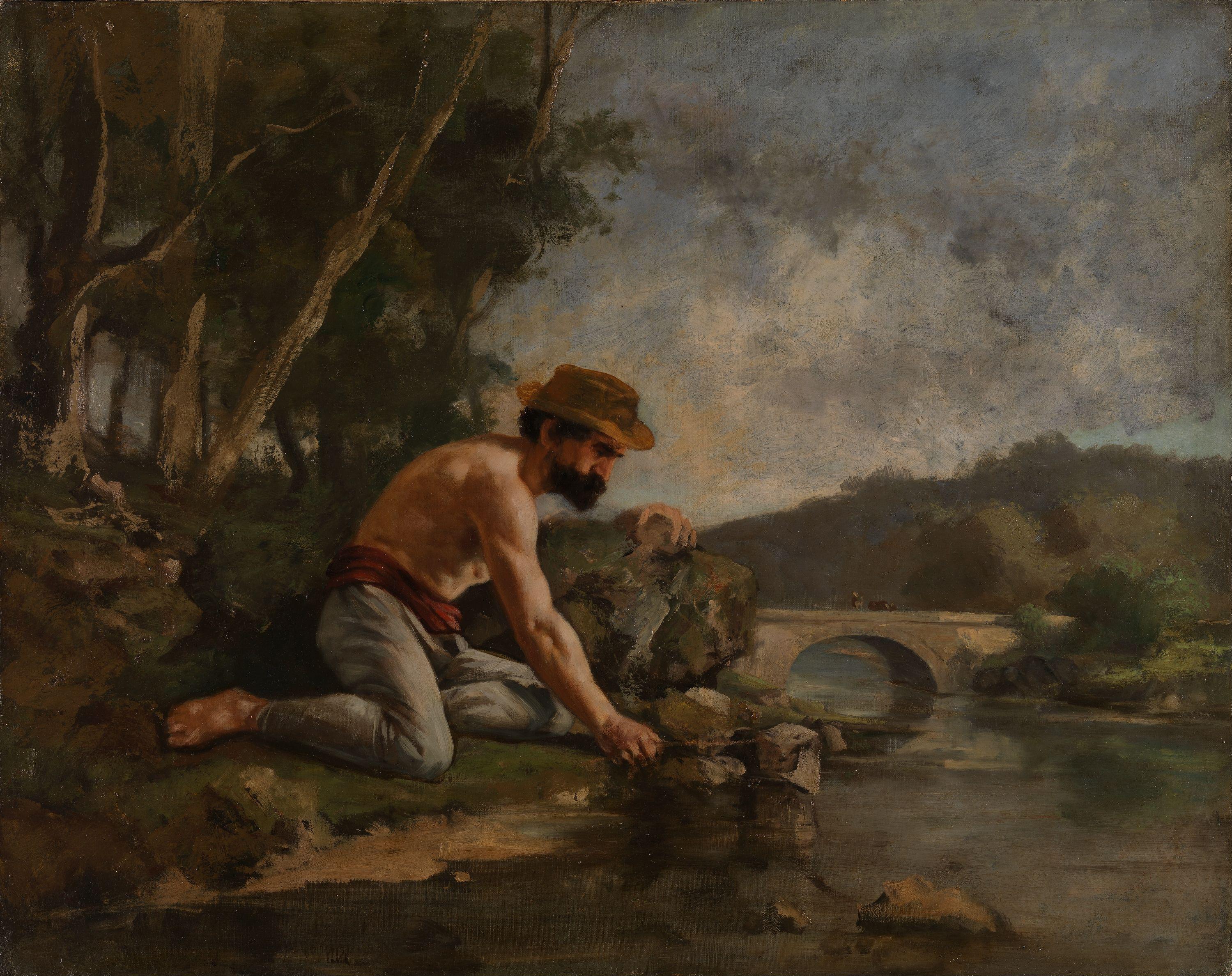 Pêcheur à la ligne - Gustave Courbet