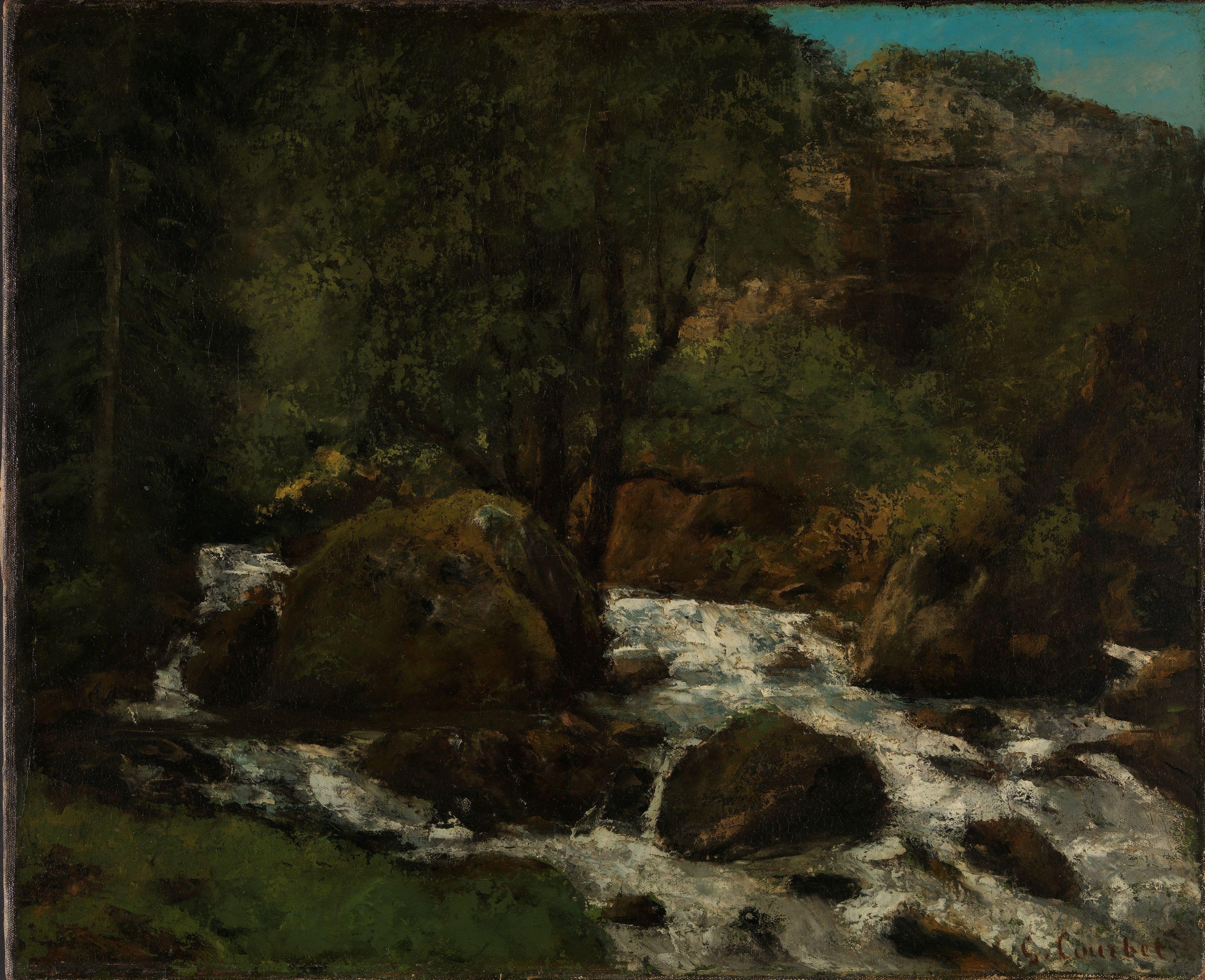 Ruisseau de la Forêt, Jura - Gustave Courbet