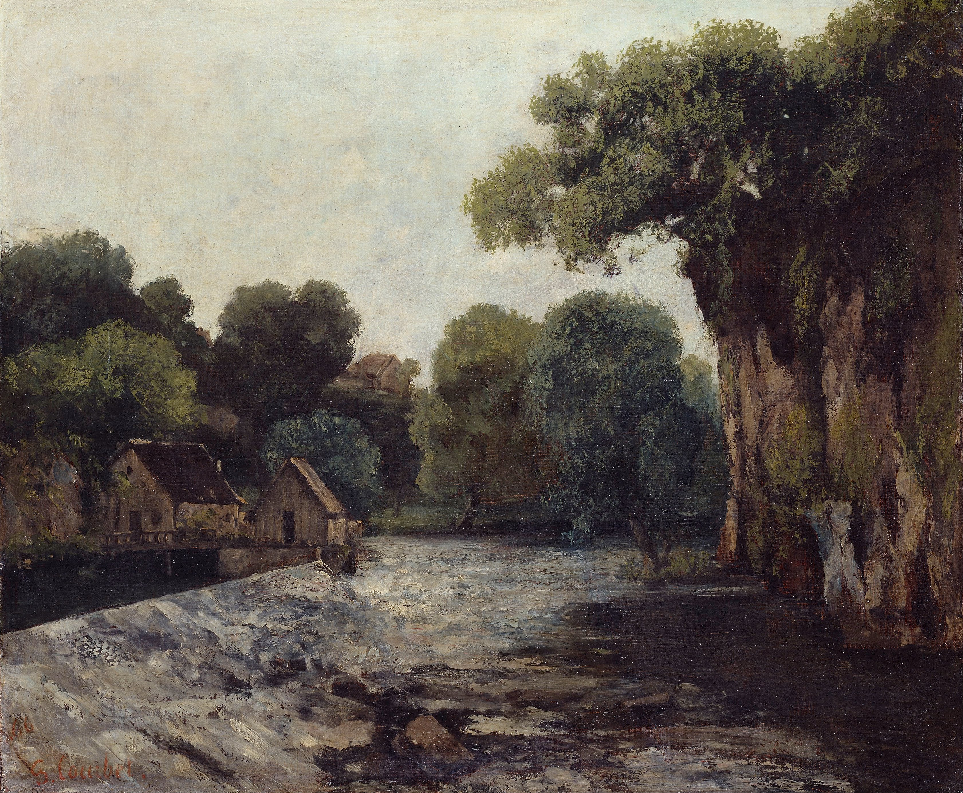 L'écluse de la Loue - Gustave Courbet