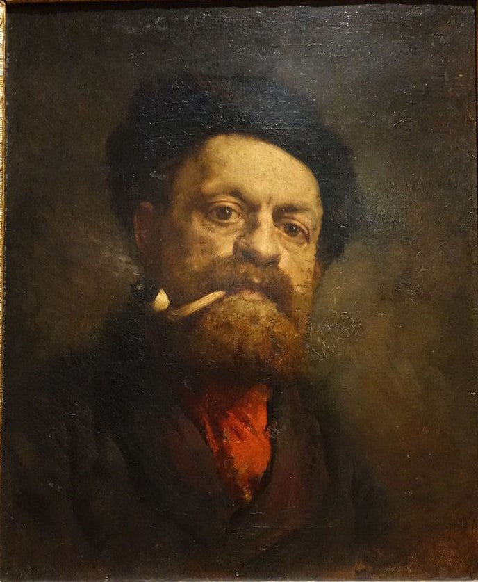 Homme avec une pipe - Gustave Courbet