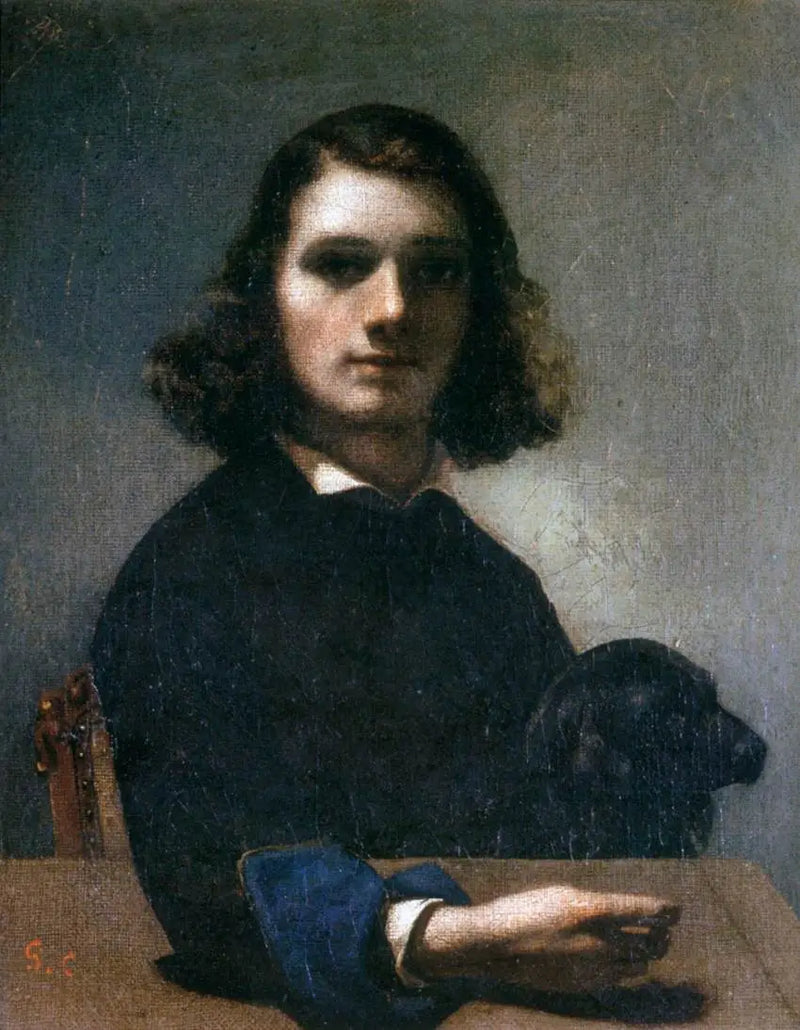 Selvportræt - Gustave Courbet