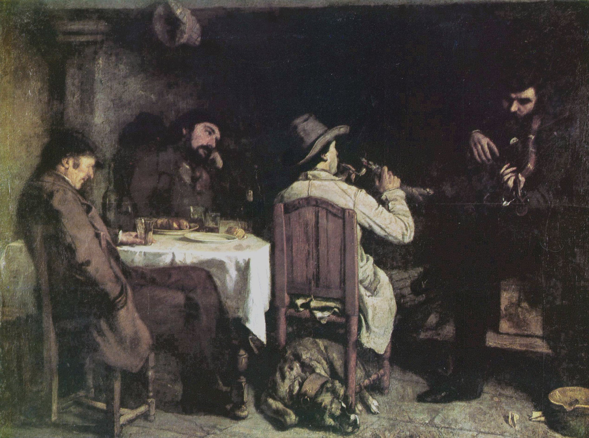 Un après-dinée à Ornans - Gustave Courbet