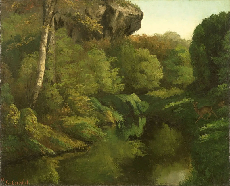 Udsigt over Fontainebleau-skoven - Gustave Courbet