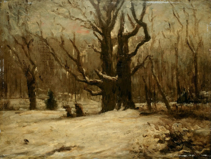 Vinterlandskab - Gustave Courbet