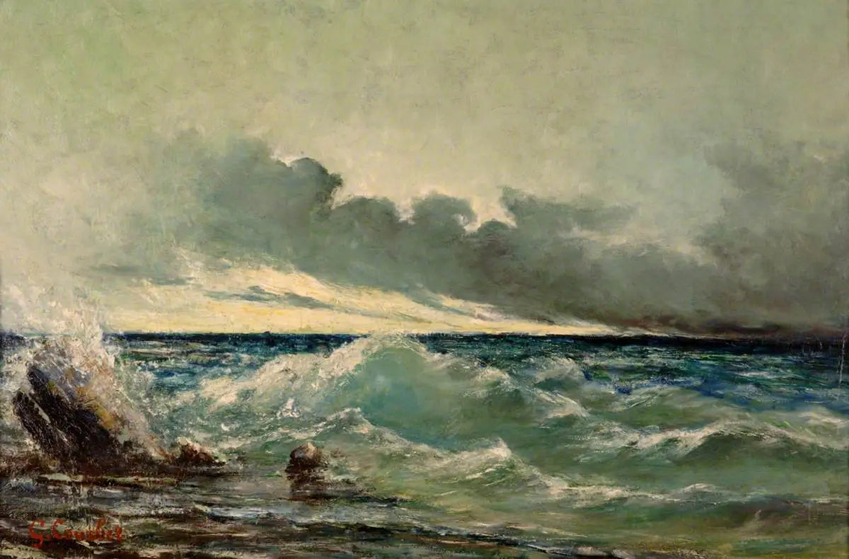 La vague - Gustave Courbet - Alpha Reproduction