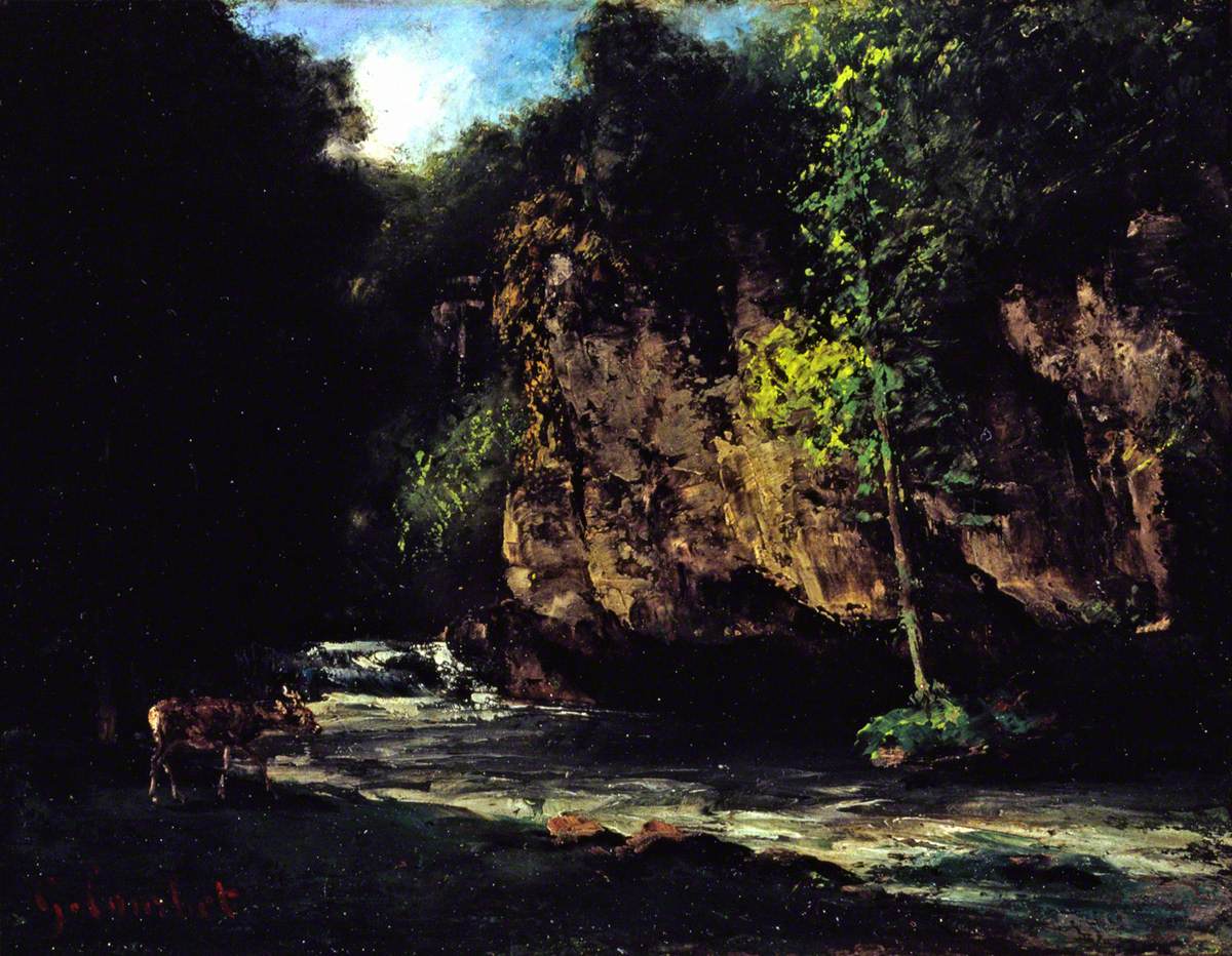 Le ruisseau - Gustave Courbet