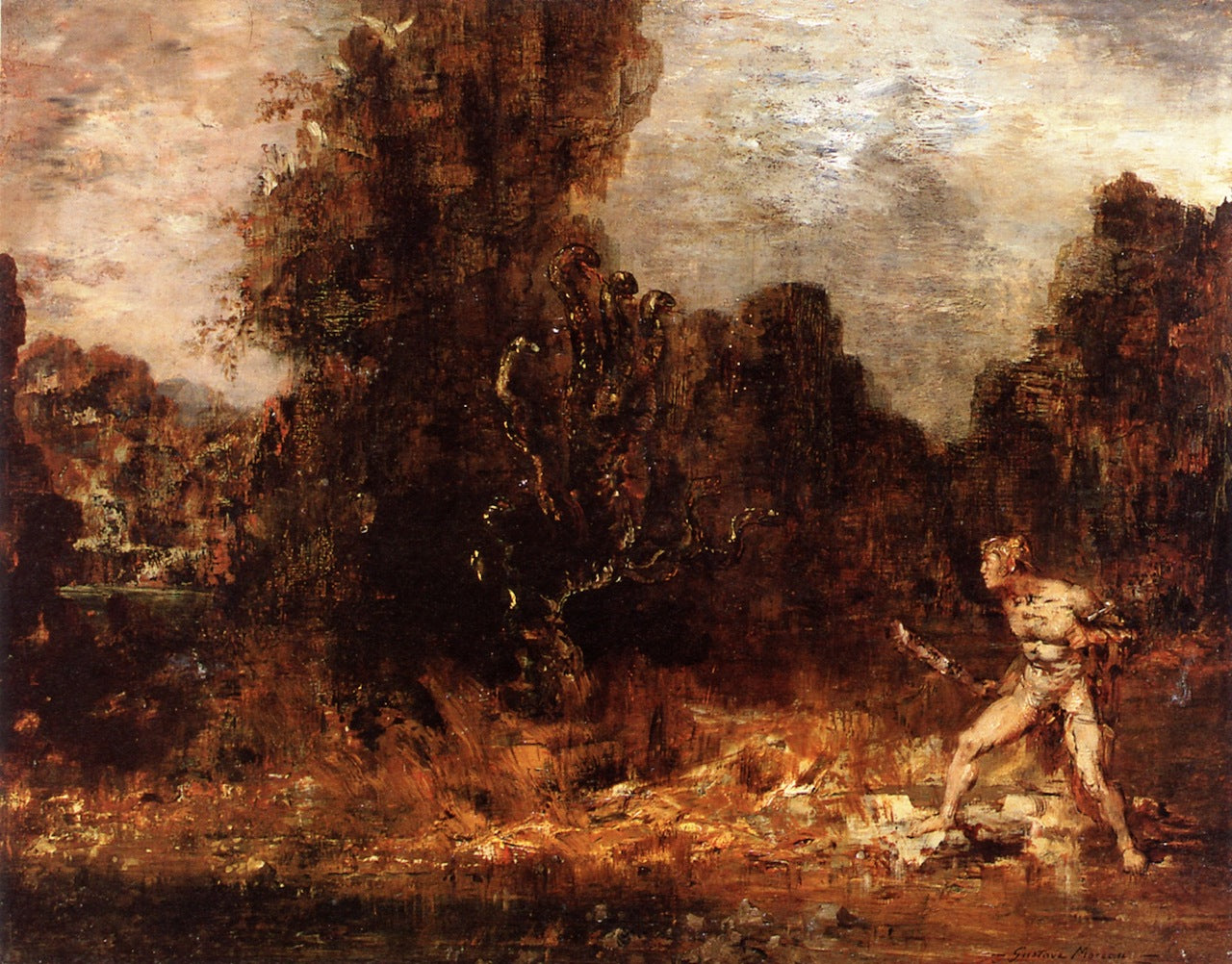 Hérkules og Lerne-hydraen - Gustave Moreau