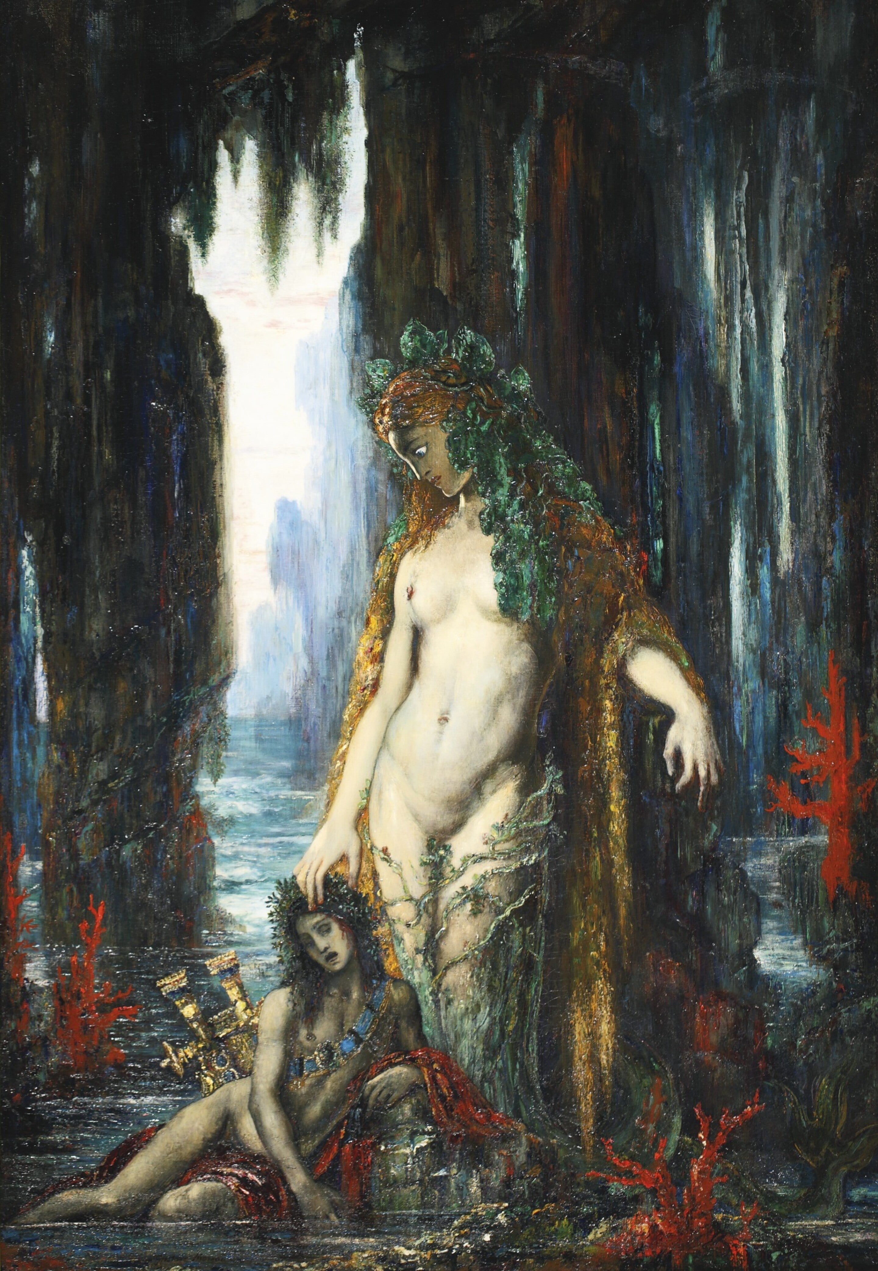 Poeten og Havfruen - Gustave Moreau